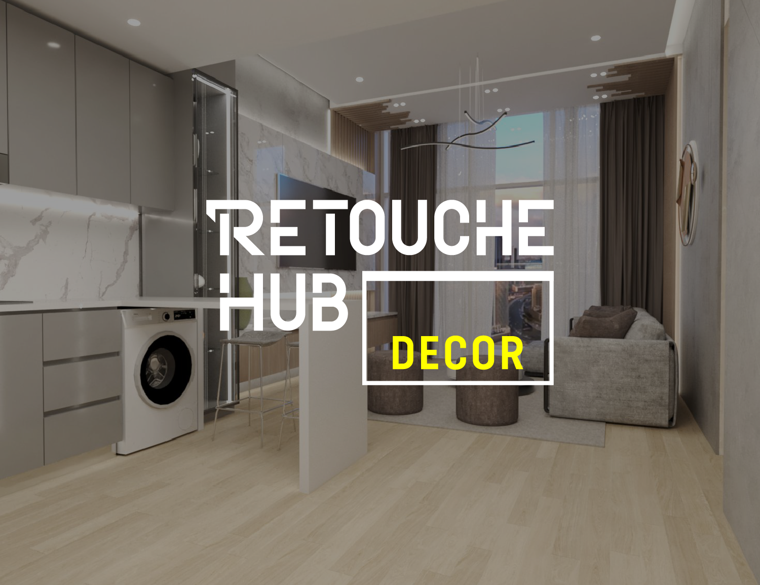 Retouche Hub Decor | Living Room Interior Design In Dubai