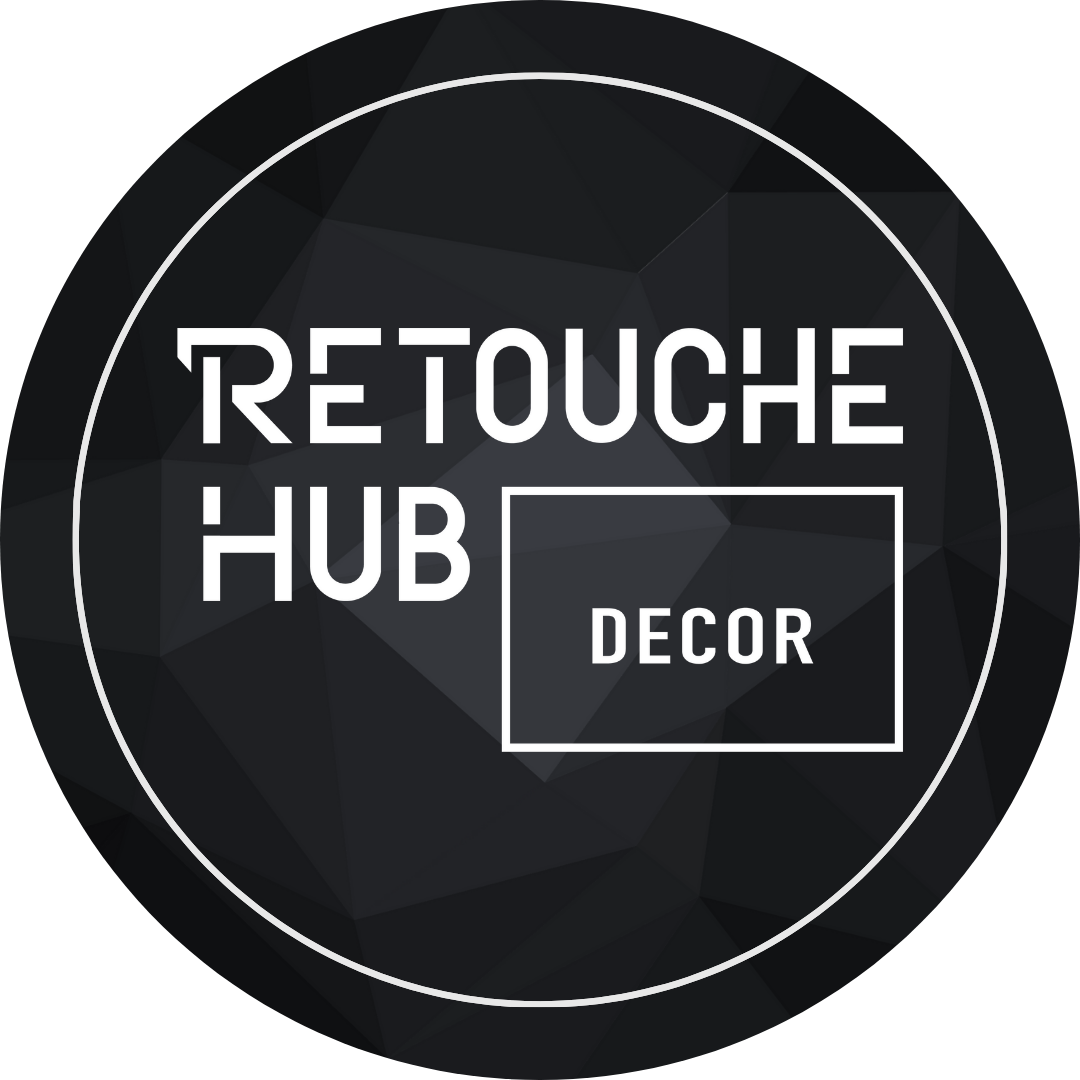 Retouche Hub Decor - Site Favicon - Pearl on Teal